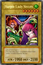 Carta Harpie Lady Sisters - Yu-Gi-Oh! Forbidden Memories