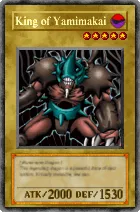 Carta King of Yamimakai - Yu-Gi-Oh! Forbidden Memories