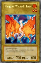 Carta Wings of Wicked Flame - Yu-Gi-Oh! Forbidden Memories
