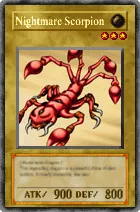 Carta Nightmare Scorpion - Yu-Gi-Oh! Forbidden Memories