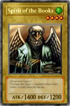 Carta Spirit of the Books - Yu-Gi-Oh! Forbidden Memories