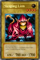Carta Sleeping Lion - Yu-Gi-Oh! Forbidden Memories