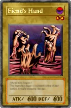 Carta Fiend's Hand - Yu-Gi-Oh! Forbidden Memories