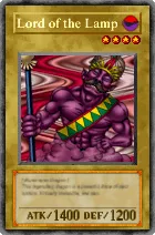Carta Lord of the Lamp - Yu-Gi-Oh! Forbidden Memories