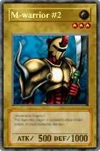 Carta M-warrior #2 - Yu-Gi-Oh! Forbidden Memories
