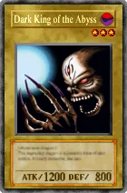 Carta Dark King of the Abyss - Yu-Gi-Oh! Forbidden Memories