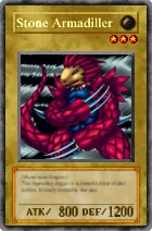 Carta Stone Armadiller - Yu-Gi-Oh! Forbidden Memories