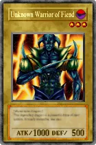 Carta Unknown Warrior of Fiend - Yu-Gi-Oh! Forbidden Memories