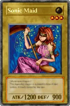 Carta Sonic Maid - Yu-Gi-Oh! Forbidden Memories