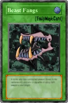 Carta Beast Fangs - Yu-Gi-Oh! Forbidden Memories