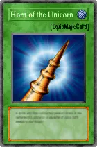 Carta Horn of the Unicorn - Yu-Gi-Oh! Forbidden Memories