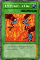 Carta Tremendous Fire - Yu-Gi-Oh! Forbidden Memories