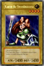 Carta Kanan the Swordmistress - Yu-Gi-Oh! Forbidden Memories