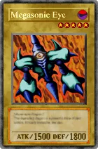 Carta Megasonic Eye - Yu-Gi-Oh! Forbidden Memories