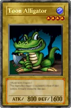 Carta Toon Alligator - Yu-Gi-Oh! Forbidden Memories