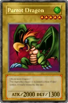 Carta Parrot Dragon - Yu-Gi-Oh! Forbidden Memories
