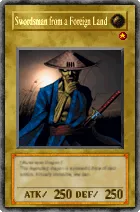 Carta Swordsman from a Foreign Land - Yu-Gi-Oh! Forbidden Memories