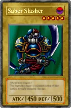 Carta Saber Slasher - Yu-Gi-Oh! Forbidden Memories
