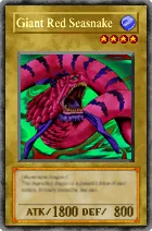 Carta Giant Red Seasnake - Yu-Gi-Oh! Forbidden Memories