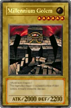Carta Millennium Golem - Yu-Gi-Oh! Forbidden Memories