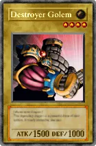 Carta Destroyer Golem - Yu-Gi-Oh! Forbidden Memories