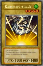 Carta Kaminari Attack - Yu-Gi-Oh! Forbidden Memories