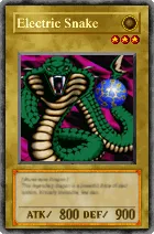 Carta Electric Snake - Yu-Gi-Oh! Forbidden Memories