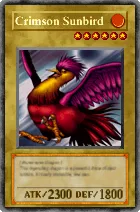 Carta Crimson Sunbird - Yu-Gi-Oh! Forbidden Memories