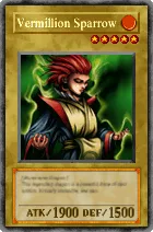 Carta Vermillion Sparrow - Yu-Gi-Oh! Forbidden Memories