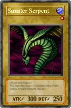 Carta Sinister Serpent - Yu-Gi-Oh! Forbidden Memories