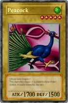 Carta Peacock - Yu-Gi-Oh! Forbidden Memories