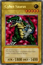 Carta Cyber Saurus - Yu-Gi-Oh! Forbidden Memories