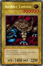 Carta Boulder Tortoise - Yu-Gi-Oh! Forbidden Memories