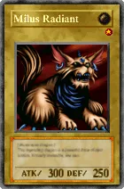 Carta Milus Radiant - Yu-Gi-Oh! Forbidden Memories