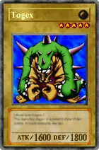 Carta Togex - Yu-Gi-Oh! Forbidden Memories