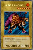 Carta Flame Cerebrus - Yu-Gi-Oh! Forbidden Memories