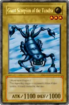 Carta Giant Scorpion of the Tundra - Yu-Gi-Oh! Forbidden Memories