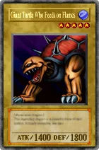 Carta Giant Turtle Who Feeds on Flames - Yu-Gi-Oh! Forbidden Memories