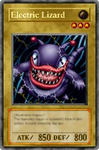 Carta Electric Lizard - Yu-Gi-Oh! Forbidden Memories