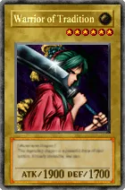 Carta Warrior of Tradition - Yu-Gi-Oh! Forbidden Memories