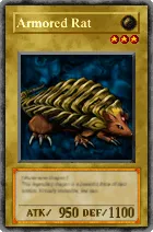 Carta Armored Rat - Yu-Gi-Oh! Forbidden Memories