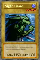 Carta Night Lizard - Yu-Gi-Oh! Forbidden Memories