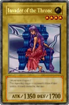 Carta Invader of the Throne - Yu-Gi-Oh! Forbidden Memories
