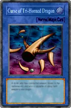 Carta Curse of Tri-Horned Dragon - Yu-Gi-Oh! Forbidden Memories