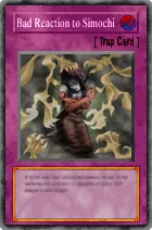 Carta Bad Reaction to Simochi - Yu-Gi-Oh! Forbidden Memories
