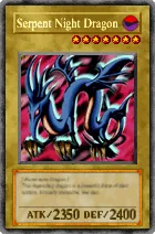 Carta Serpent Night Dragon - Yu-Gi-Oh! Forbidden Memories
