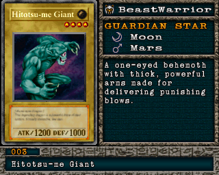Detalhes da carta Hitotsu-me Giant