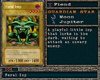 Detalhes da carta Feral Imp