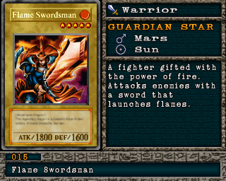 Flame Swordsman em Forbidden Memories