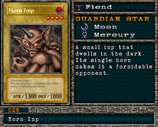 Horn Imp em Forbidden Memories